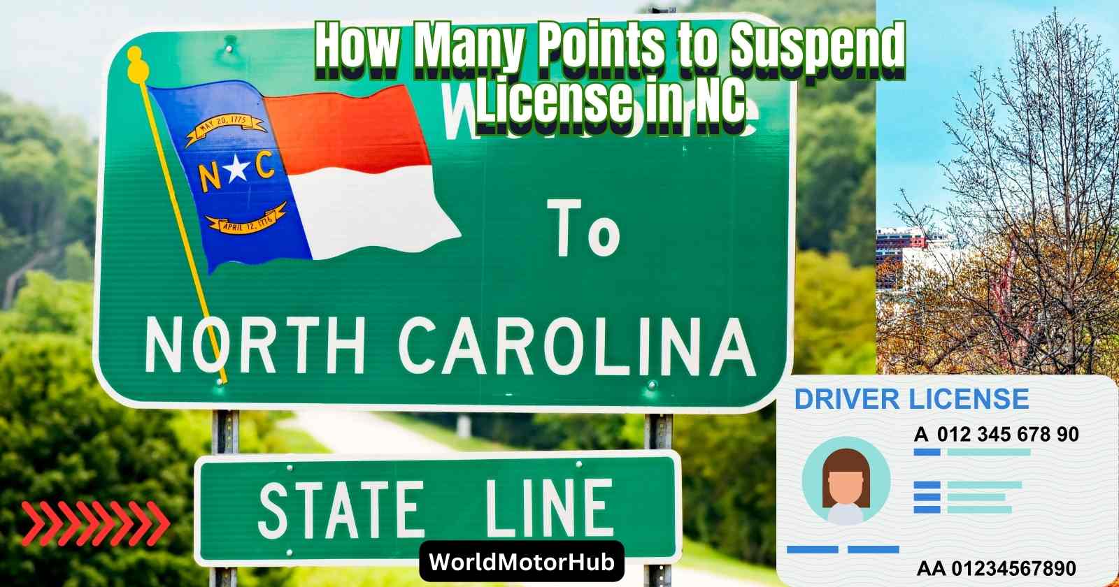 How Many Points to Suspend License in NC