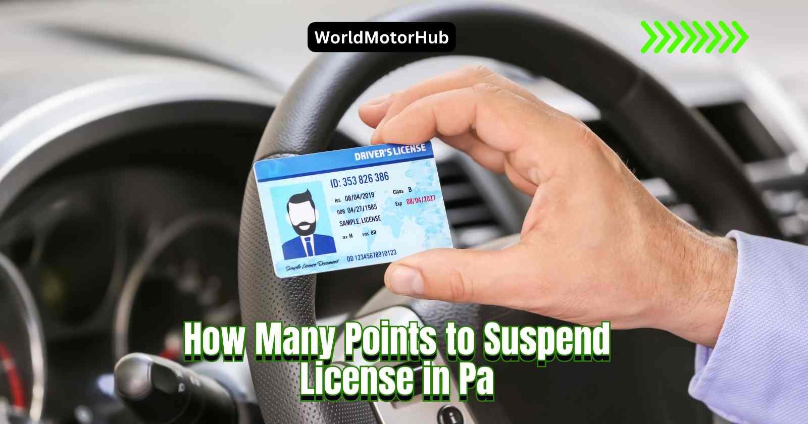 How Many Points to Suspend License in Pa